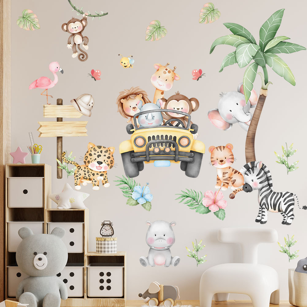 Baby Zoo Nursery - Quarto das crianças dos desenhos animados