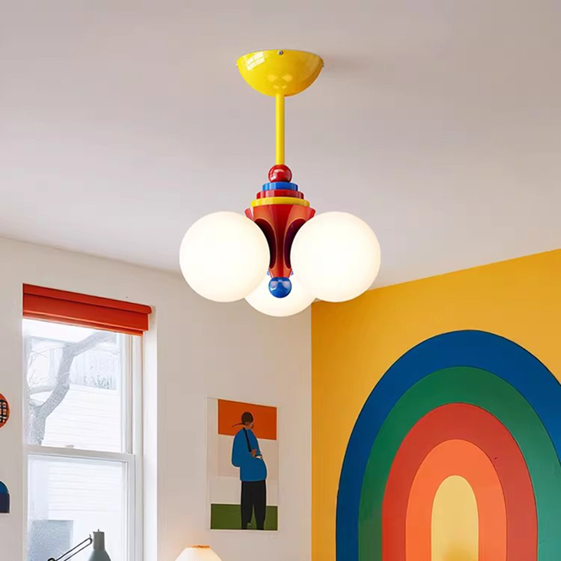 Baby Nursery Chandelier - Lustre para quarto infantil, cor memphis,