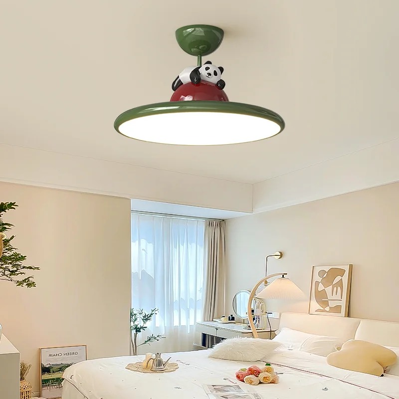 Baby Nursery Chandelier - Estilo creme dos desenhos animados panda