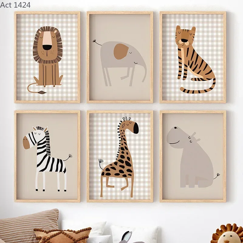 Baby Nursery Animal Pictures - Arte de Parede de Animais da