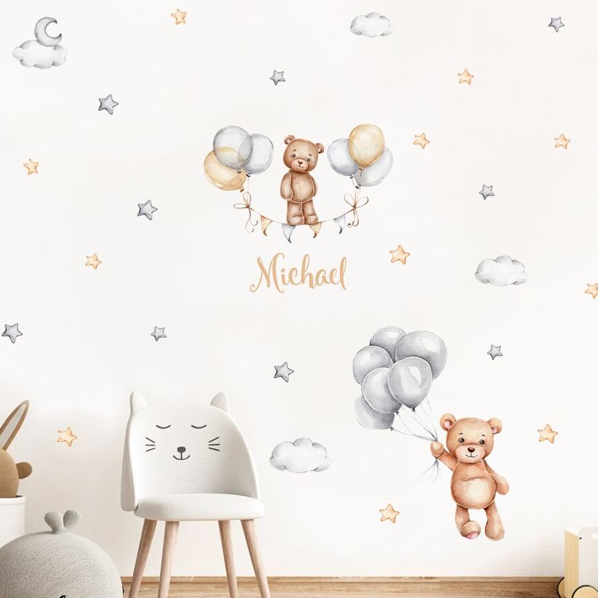 Baby Nursery Vinyl Wall Stickers - Adesivos de Parede Removíveis em Vinil