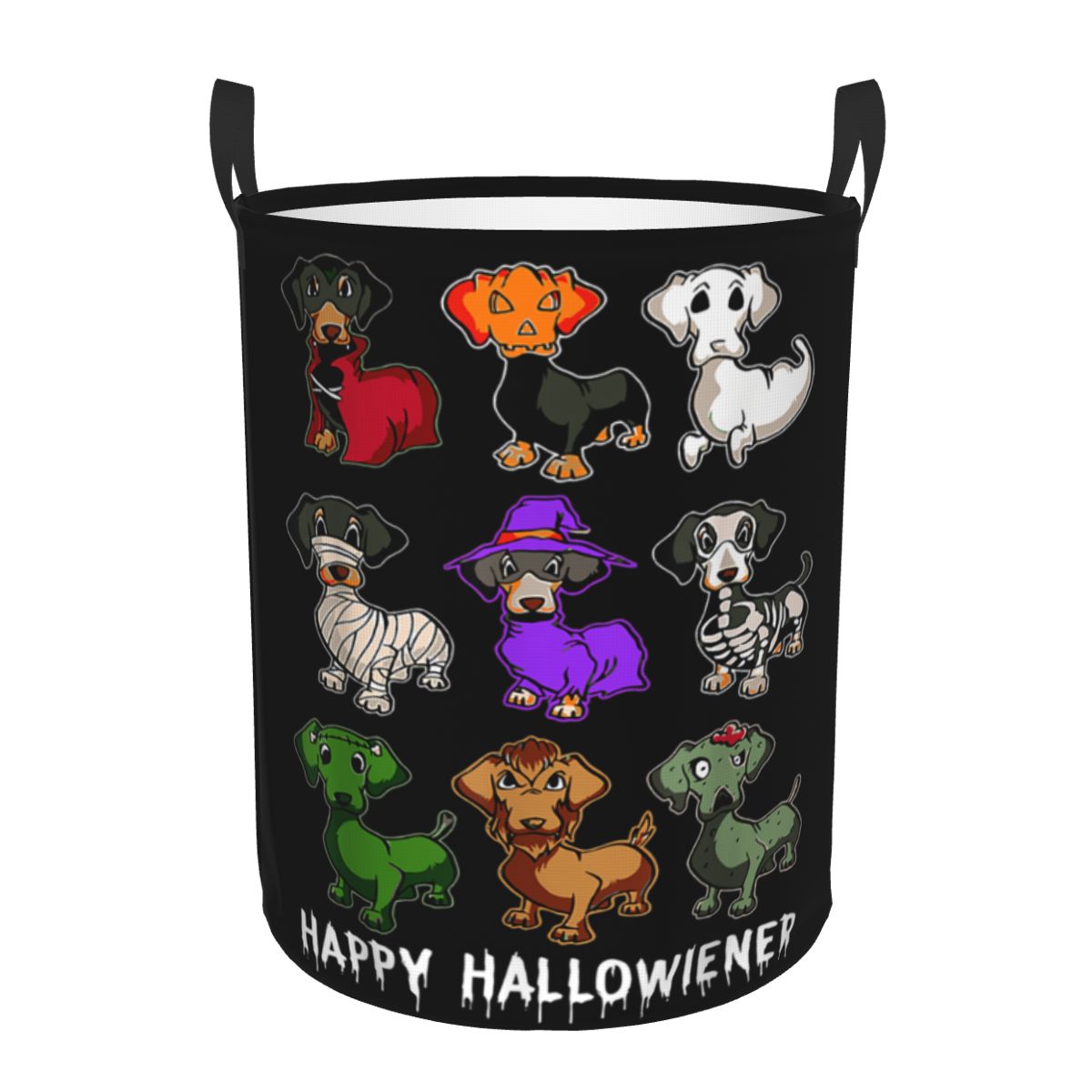 Baby Nursery Hamper - Feliz dia das bruxas engraçado dachshund
