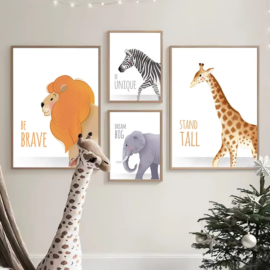 Baby Nursery Animal Pictures - Citações inspiradoras berçário arte da parede