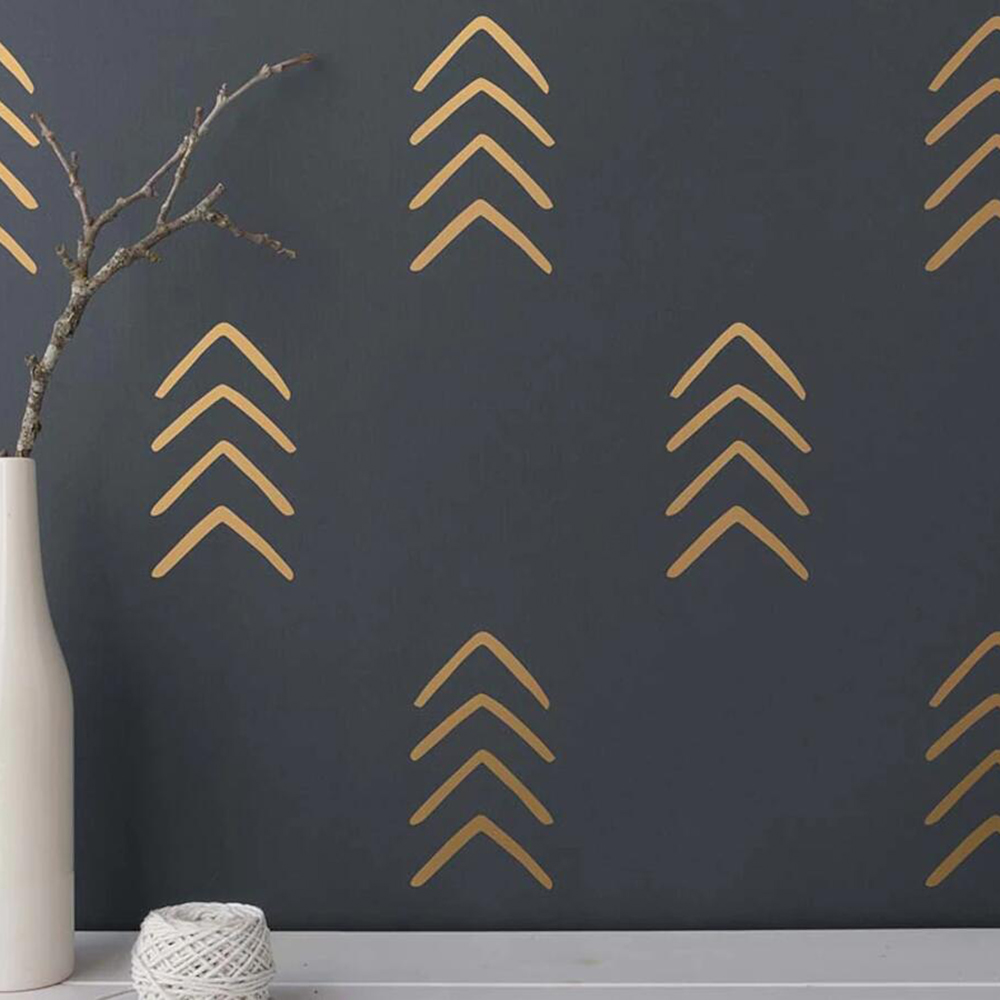 Baby Nursery Vinyl Wall Stickers - 28 pçs geométrico único seta adesivo