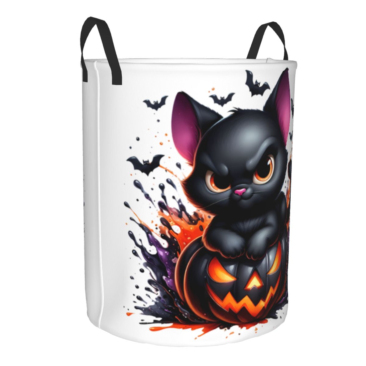 Halloween gato preto abóboras  - Baby Nursery Hamper avaliação e preço