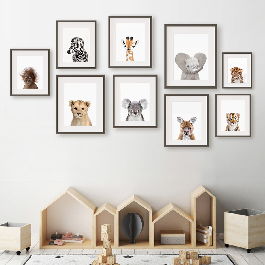 Arte de Parede para Quarto de  - Baby Zoo Nursery avaliação e preço