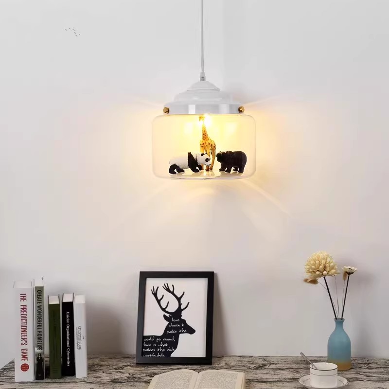 Animais Lustres de vidro, dese - Baby Nursery Chandelier avaliação e preço