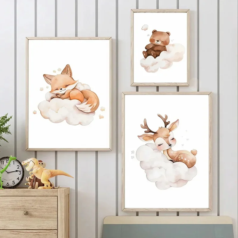 Nuvem dos desenhos animados an - Baby Nursery Animal Pictures avaliação e preço