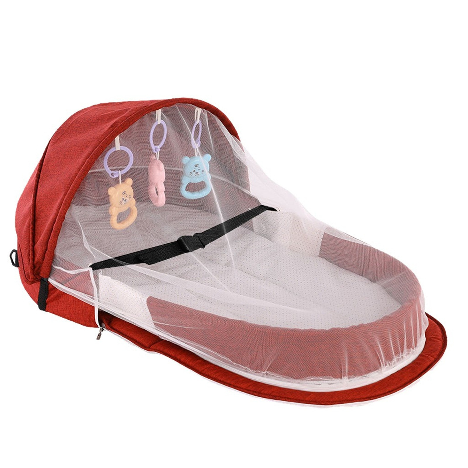 Berço dobrável portátil com re - Baby Nursery Hamper avaliação e preço