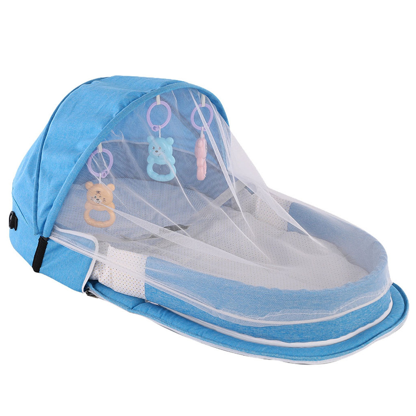 Berço dobrável portátil com re - Baby Nursery Hamper avaliação e preço