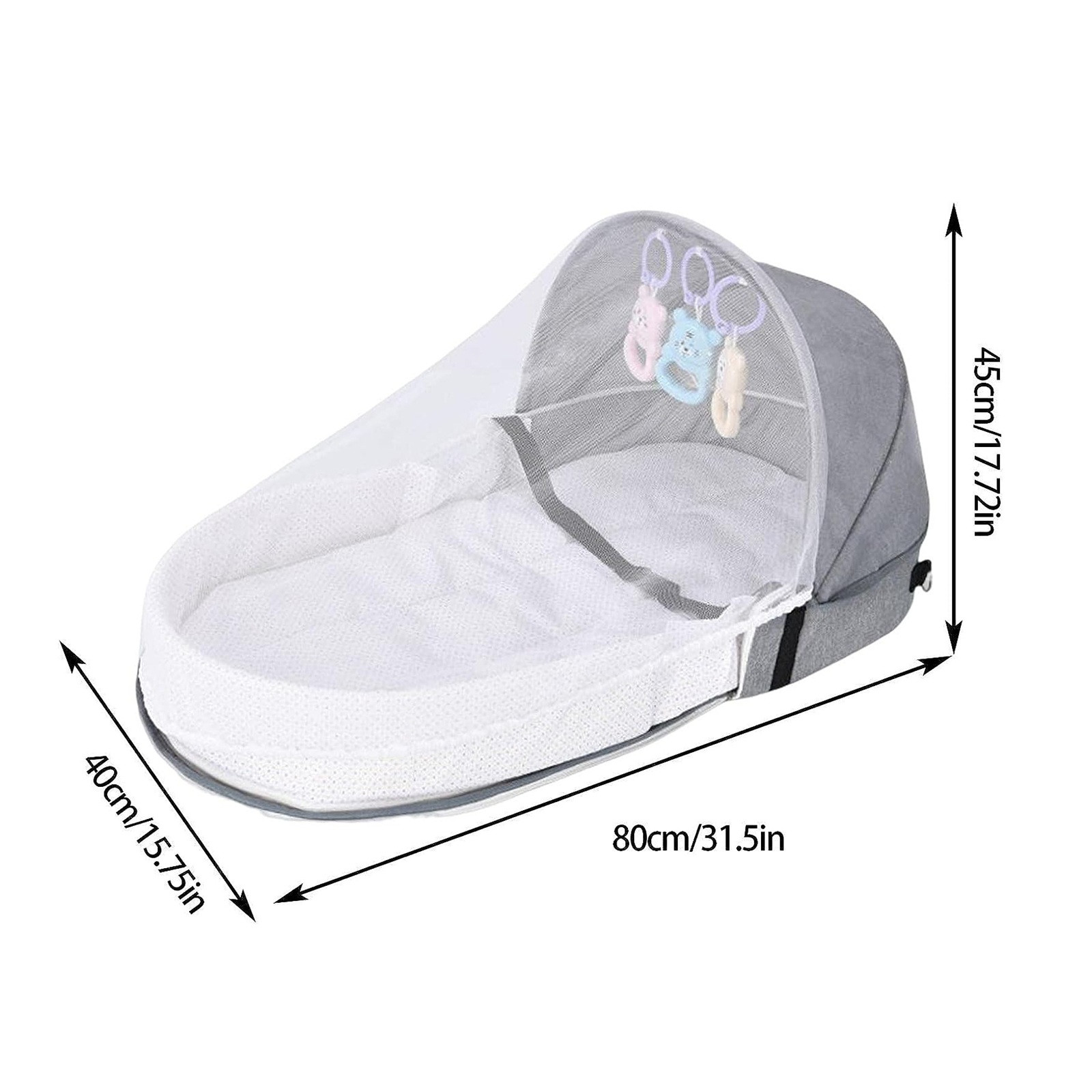 Berço dobrável portátil com re - Baby Nursery Hamper avaliação e preço