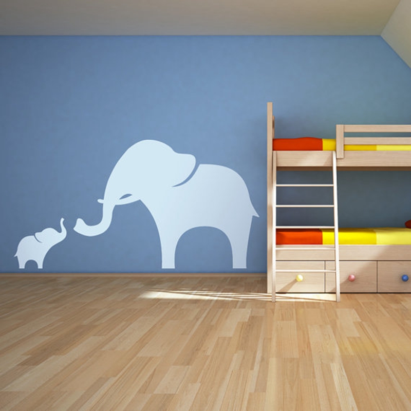 Mamãe e bebê elefante decalque - Baby Nursery Vinyl Wall Stickers avaliação e preço
