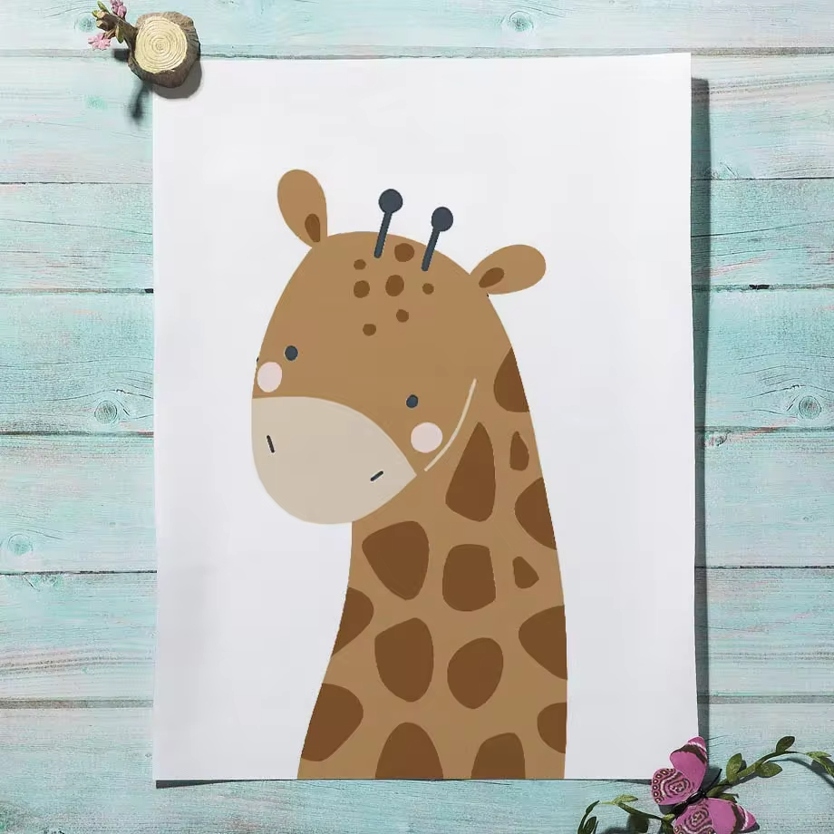 Boho Nursery Wall Art Print Ca - Baby Nursery Animal Pictures avaliação e preço