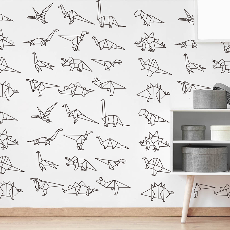Cute Origami Dinossauros Anima - Baby Zoo Nursery avaliação e preço