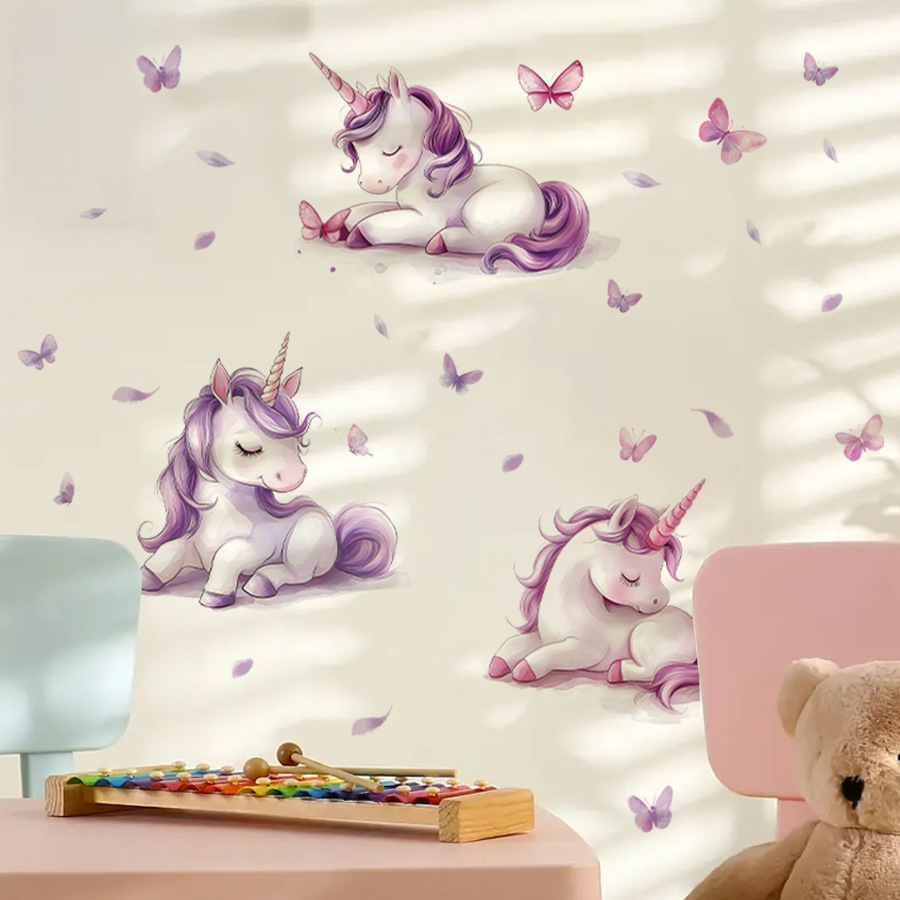 Adesivo de parede de unicórnio - Baby Nursery Vinyl Wall Stickers avaliação e preço