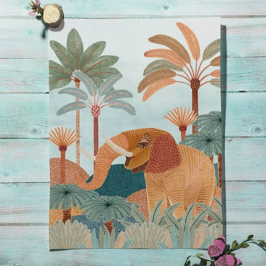 Pôster de Pintura em Tela com  - Baby Nursery Animal Pictures avaliação e preço