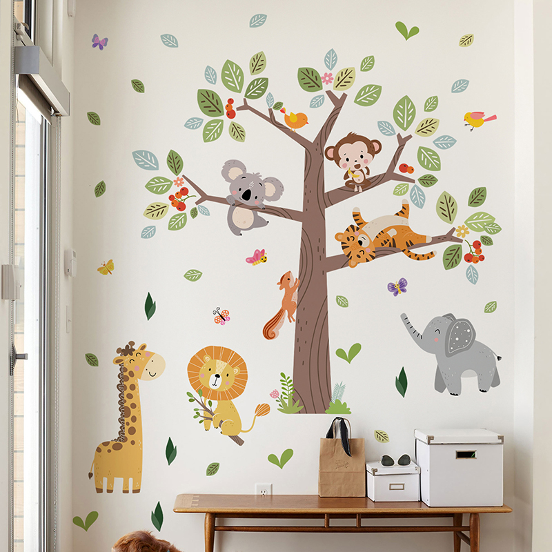 Grande adesivo de parede de an - Baby Zoo Nursery avaliação e preço
