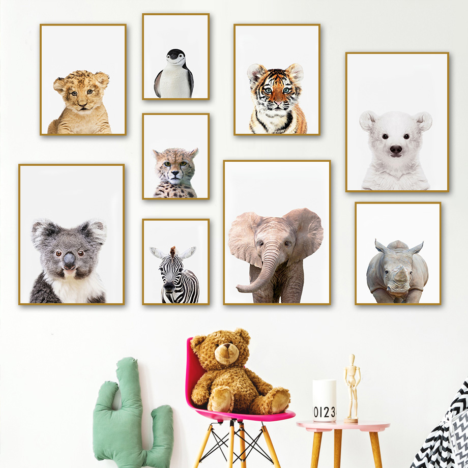 Arte de Parede para Quarto de  - Baby Zoo Nursery avaliação e preço