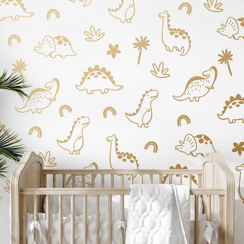 Dinossauro Geométrico Árvore A - Baby Nursery Vinyl Wall Stickers avaliação e preço