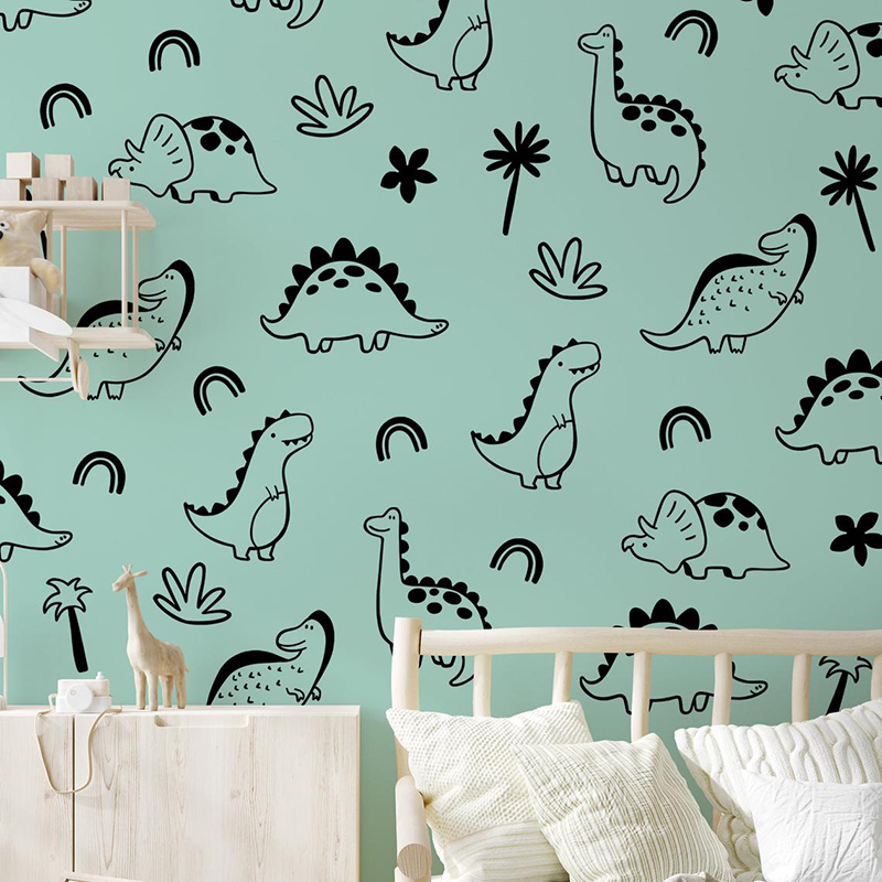 Dinossauro Geométrico Árvore A - Baby Nursery Vinyl Wall Stickers avaliação e preço