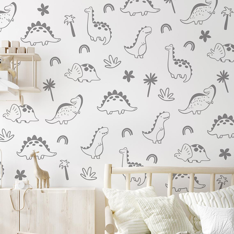Dinossauro Geométrico Árvore A - Baby Nursery Vinyl Wall Stickers avaliação e preço