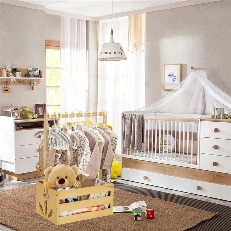 Cesta de Presentes de Madeira  - Baby Nursery Hamper avaliação e preço