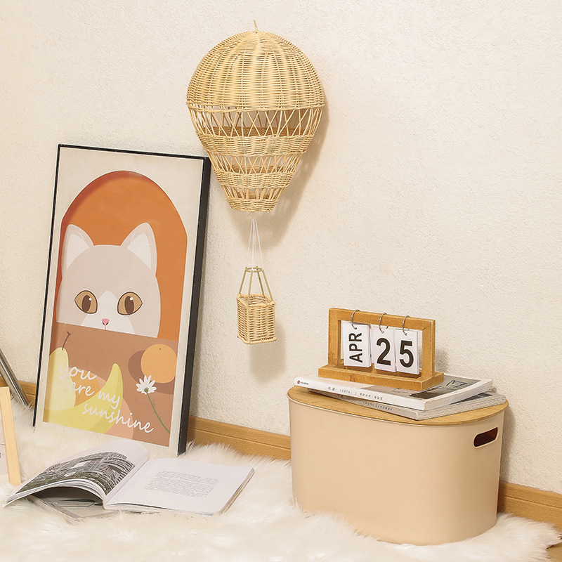 Lustre artesanal de rattan com - Baby Nursery Chandelier avaliação e preço