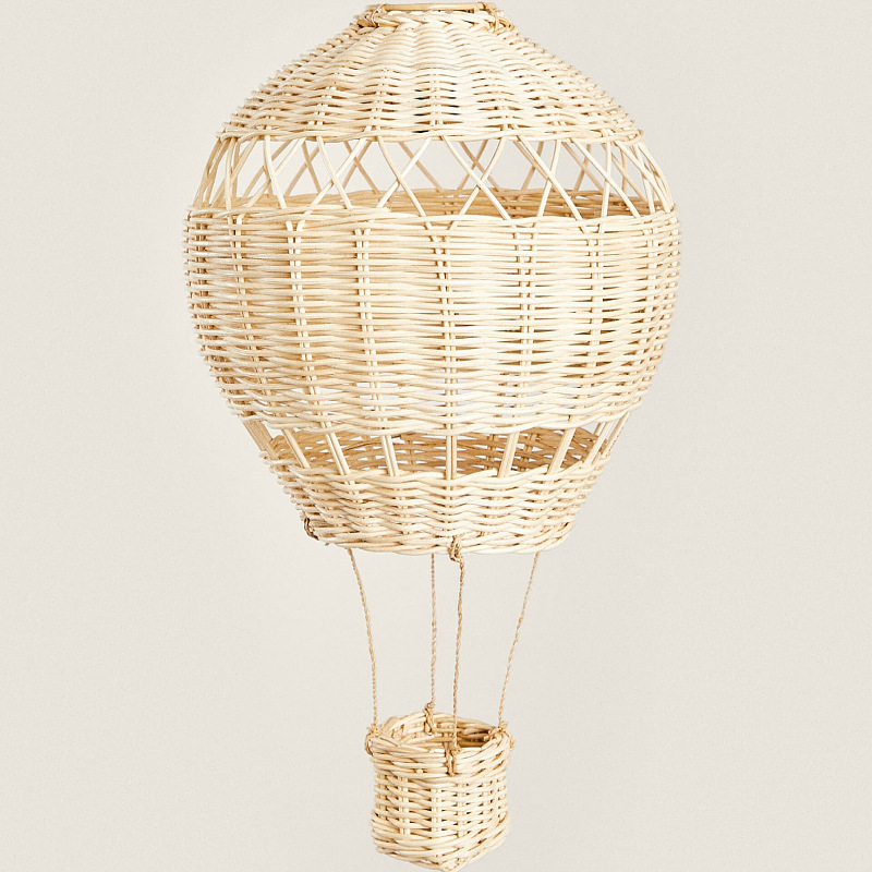 Lustre artesanal de rattan com - Baby Nursery Chandelier avaliação e preço