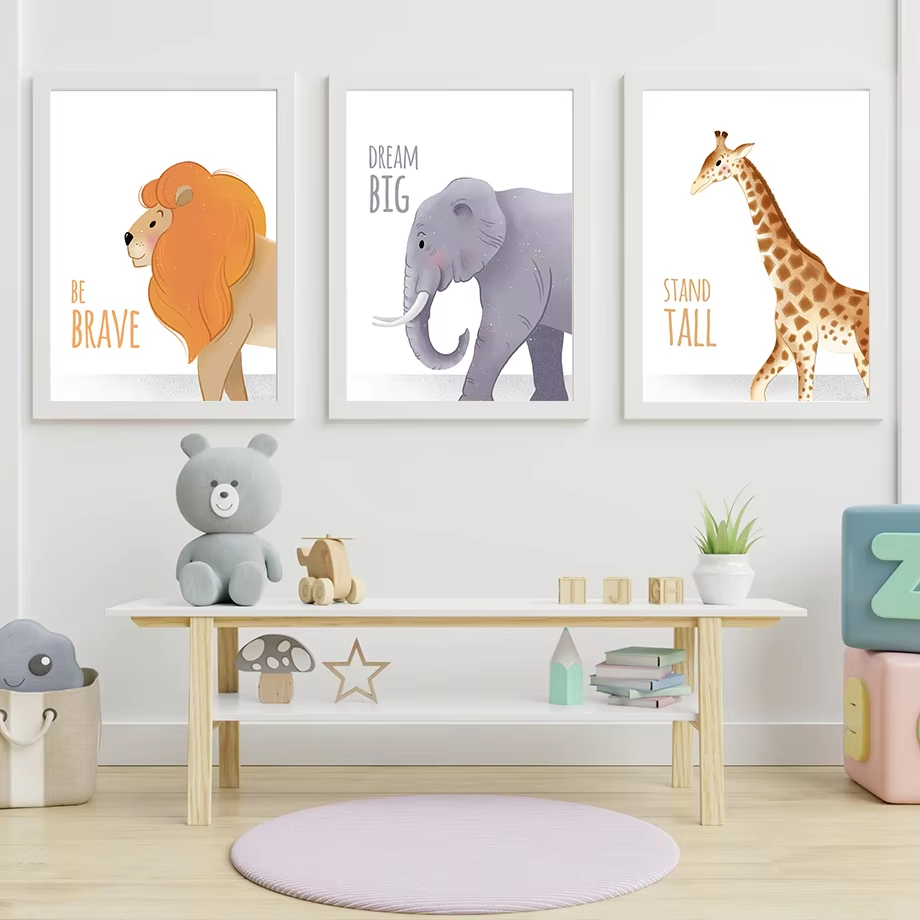 Citações inspiradoras berçário - Baby Nursery Animal Pictures avaliação e preço