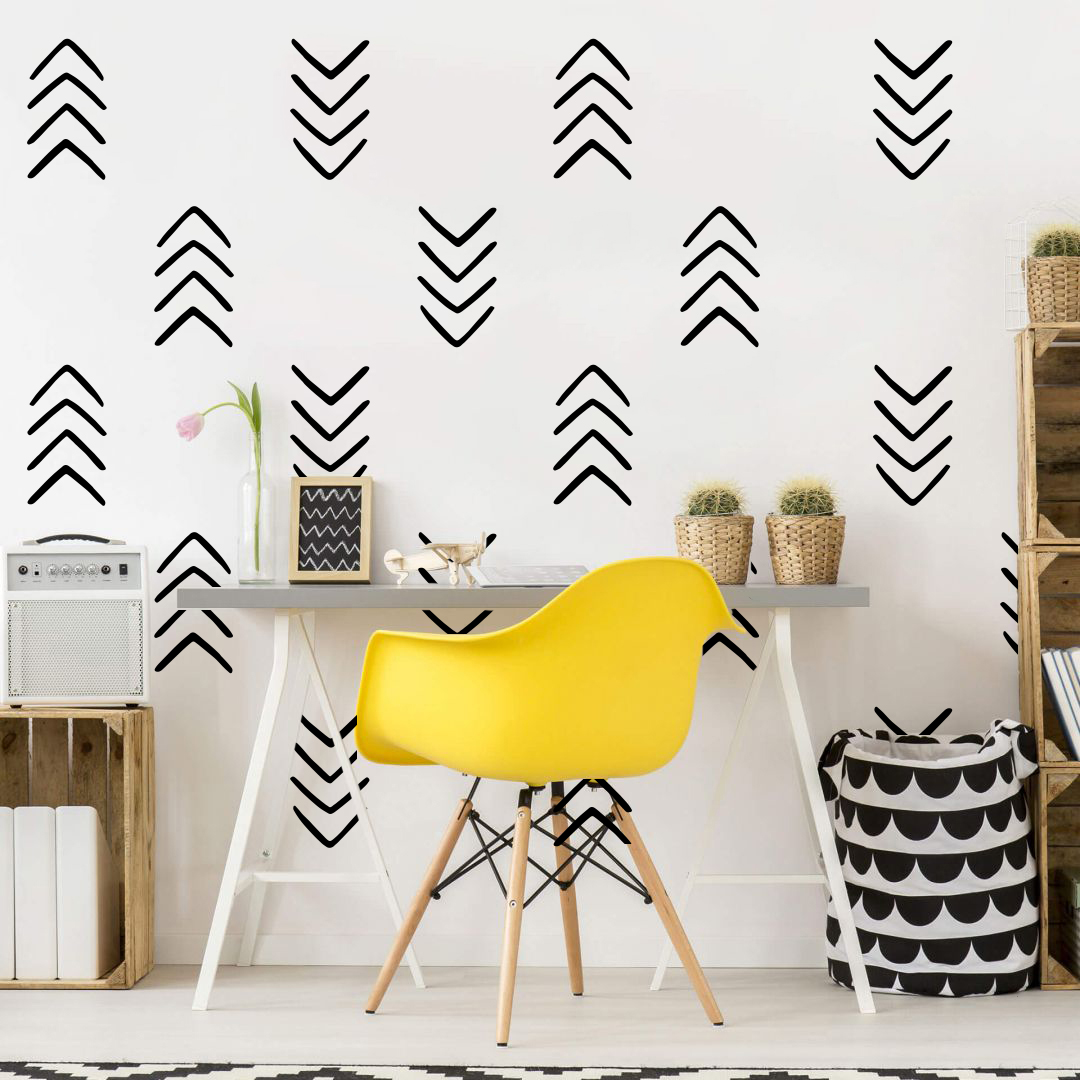 28 pçs geométrico único seta a - Baby Nursery Vinyl Wall Stickers avaliação e preço